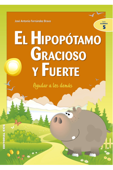 El hipopótamo gracioso y fuerte