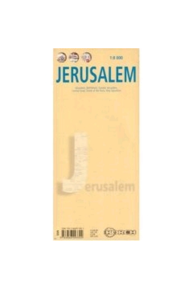 Plano Jerusalén/Jerusalem (crema) 1:8.000