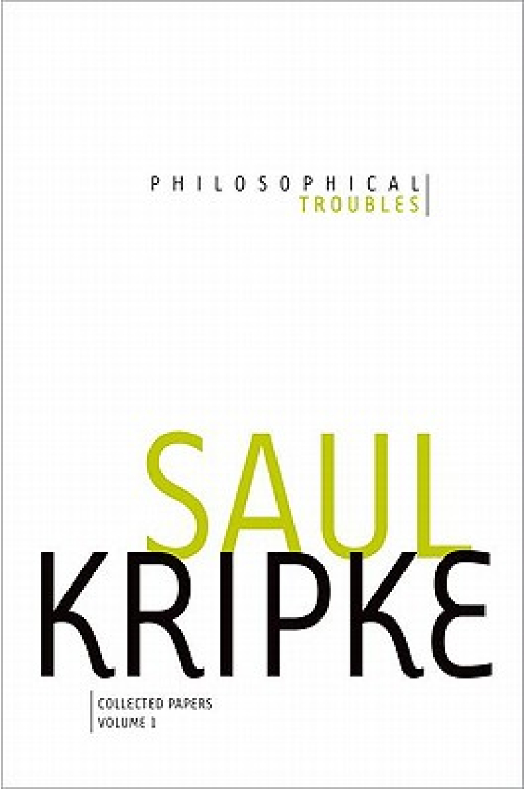 Philosophical troubles (Collected papers, vol. 1)