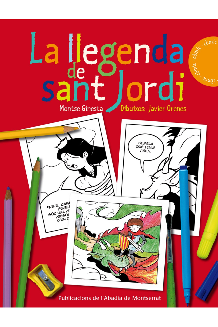 La llegenda de Sant Jordi (per pintar)