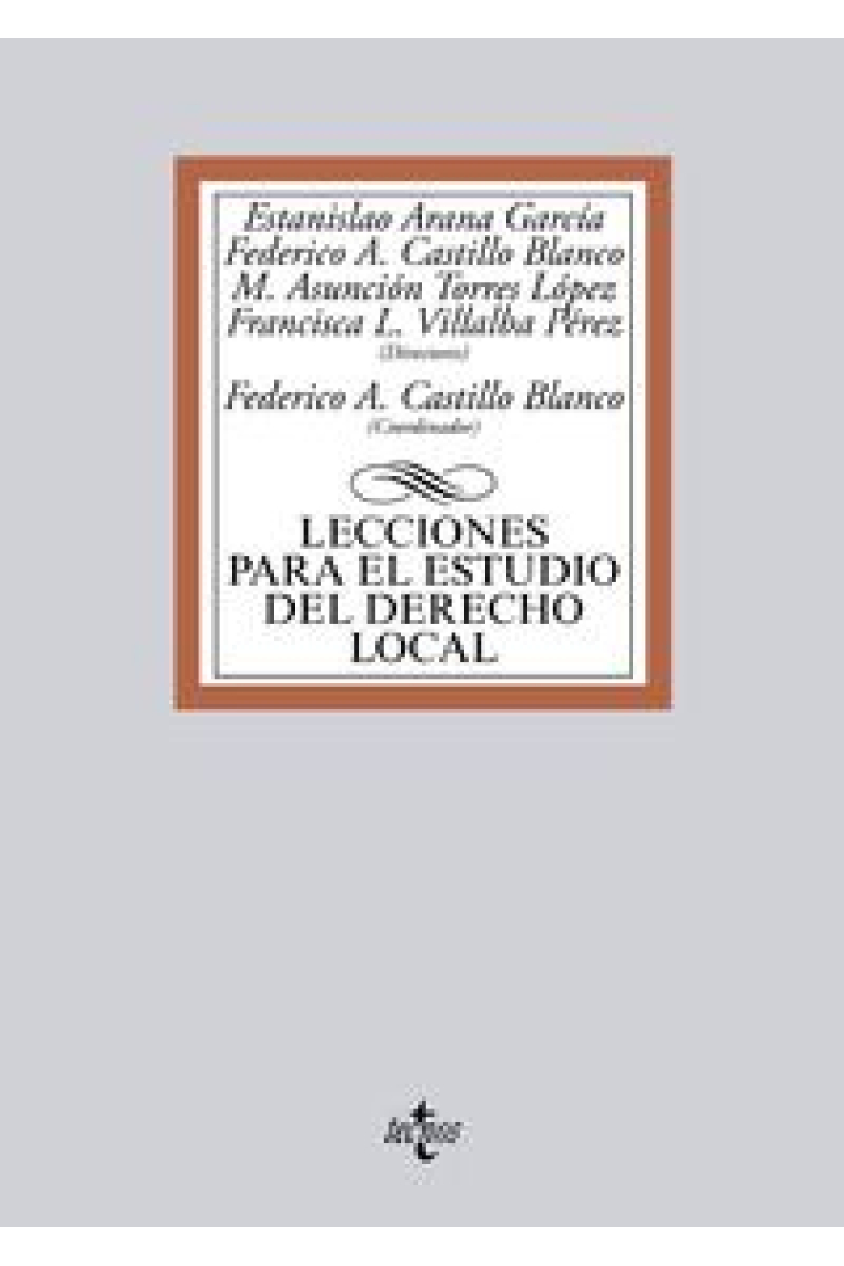 Lecciones para el estudio del derecho local