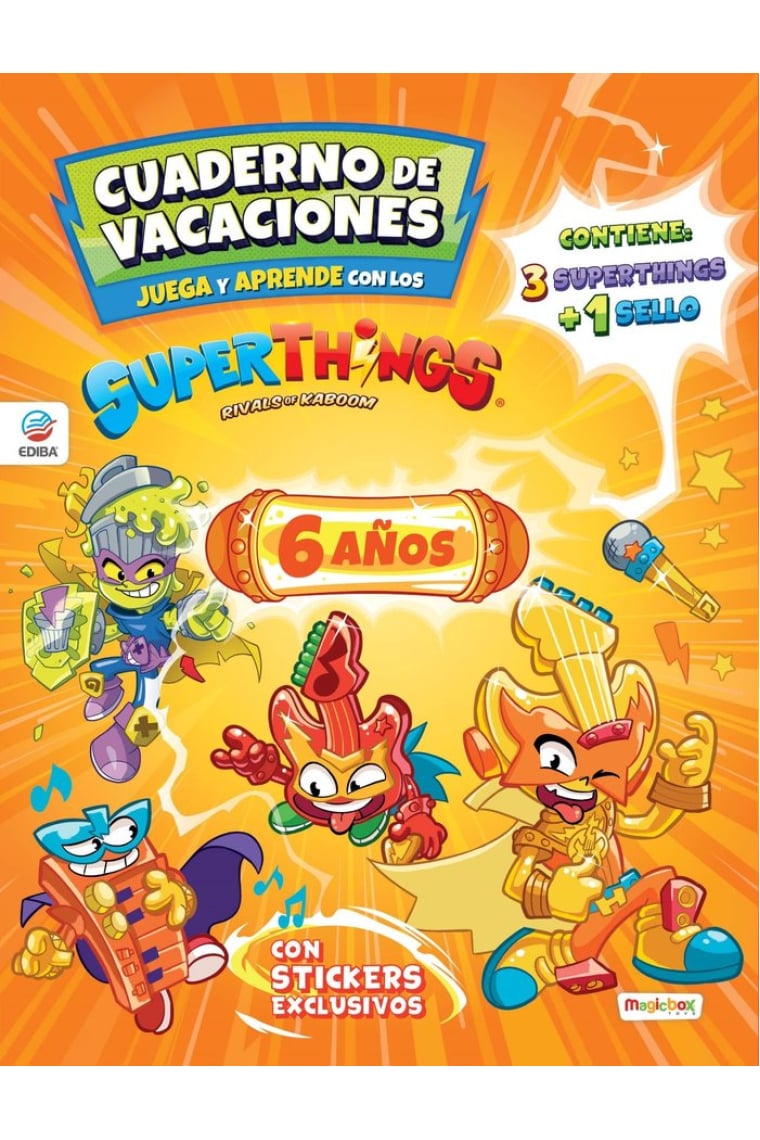 CUADERNO DE VACACIONES JUEGA Y APRENDE SUPERTHINGS