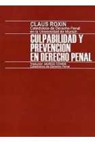 Culpabilidad y prevención en Derecho penal