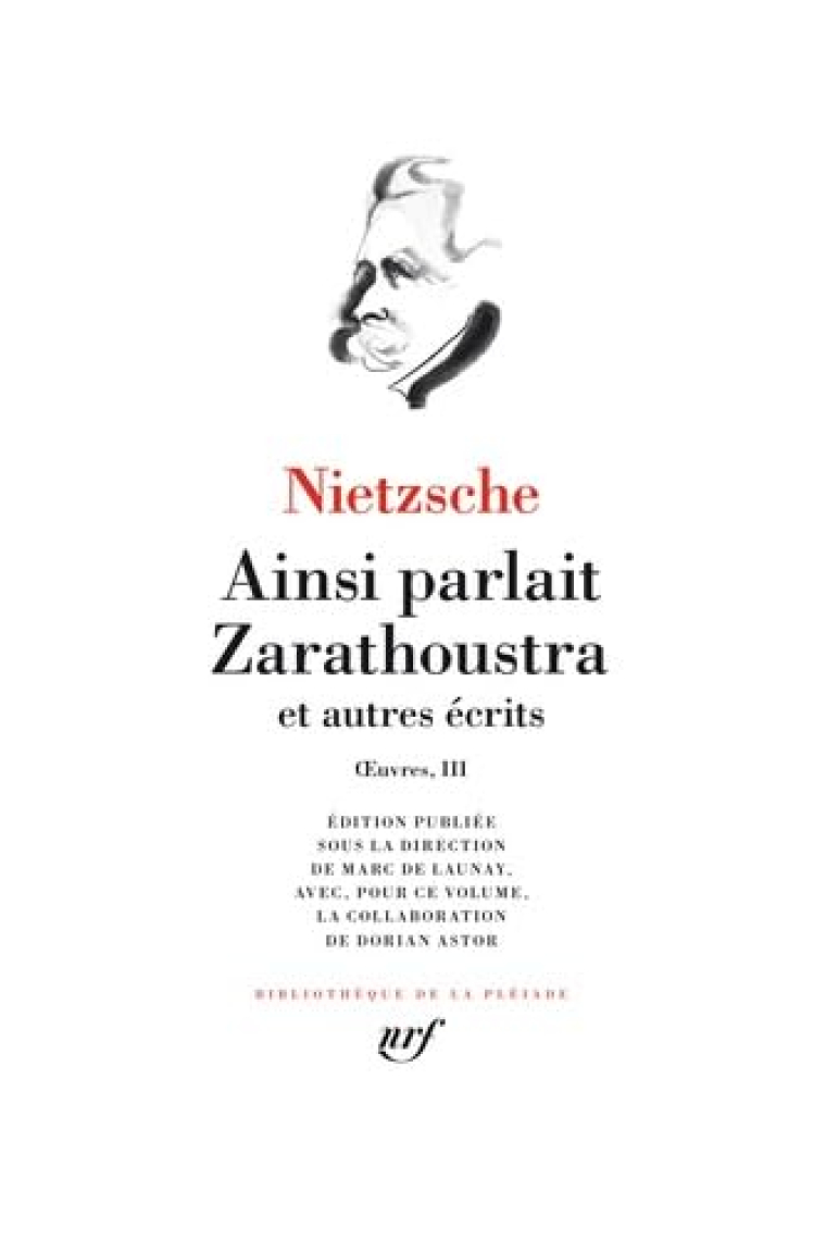 OUvres: Ainsi parlait Zarathoustra et autres récits (3)