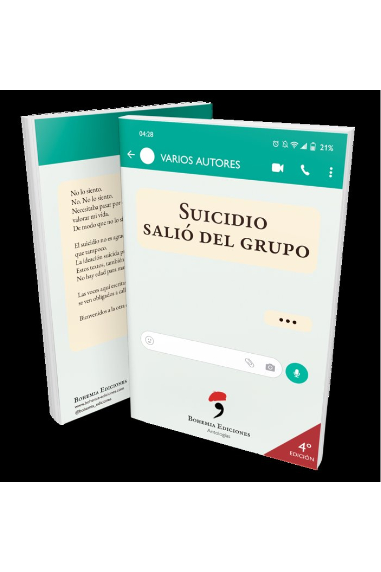 SUICIDIO SALIÓ DEL GRUPO