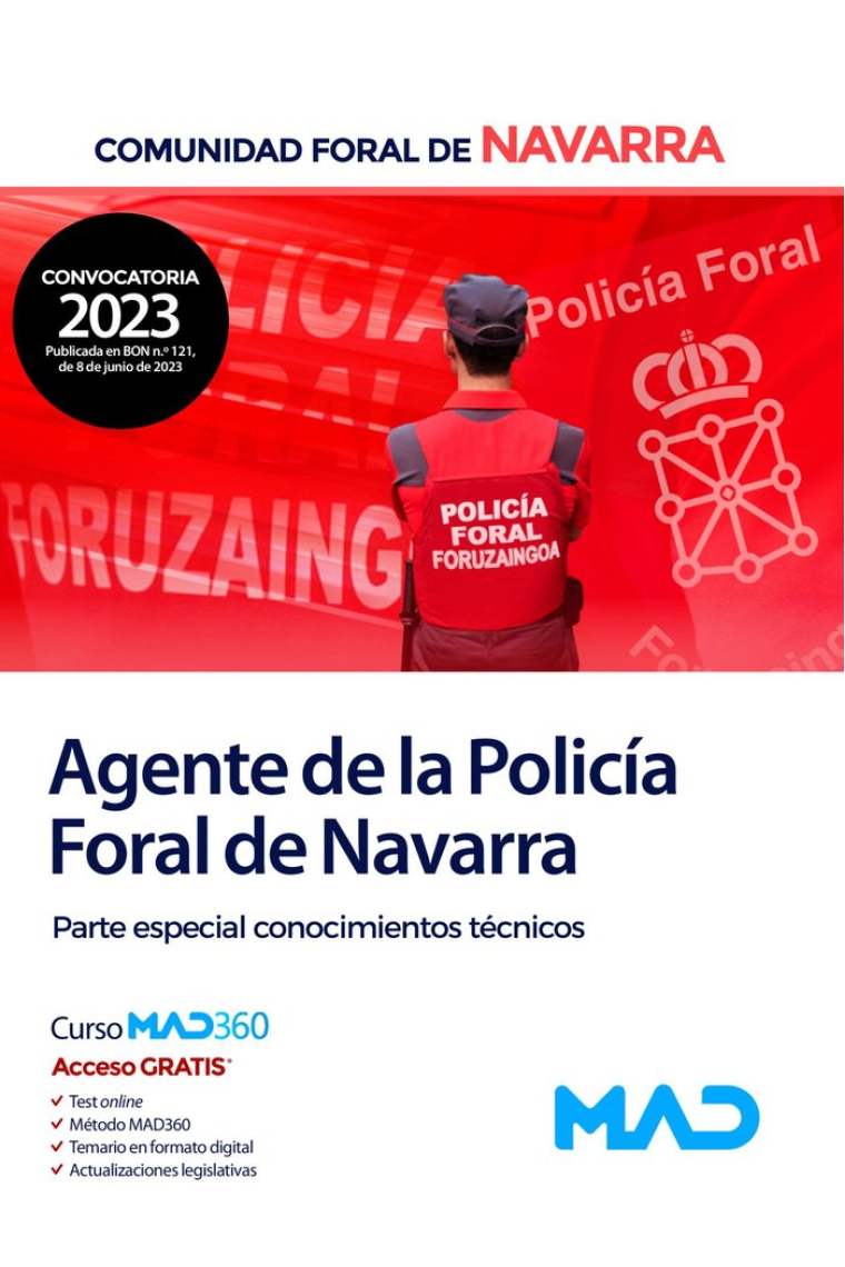 AGENTE POLICIA FORAL NAVARRA PARTE ESPECIAL CONOCIMIENTOS T