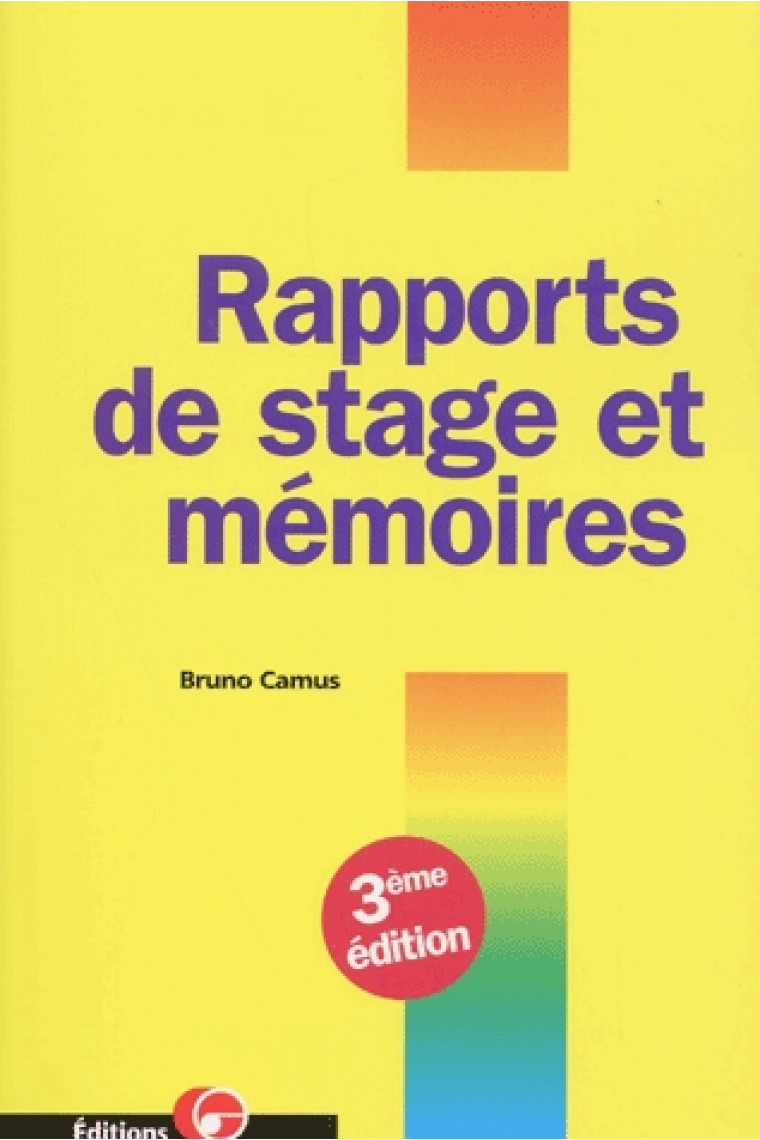 Rapports de stage et mémoires