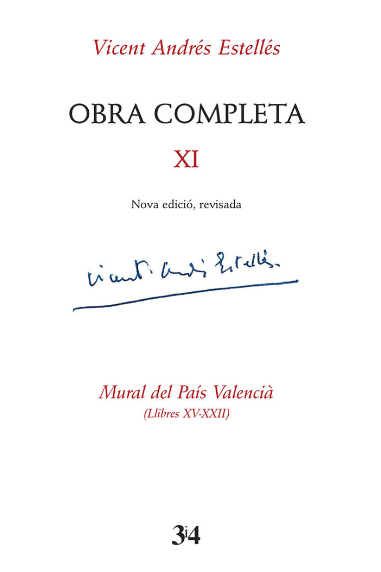 Obra completa XI Vicent Andrés Estellés