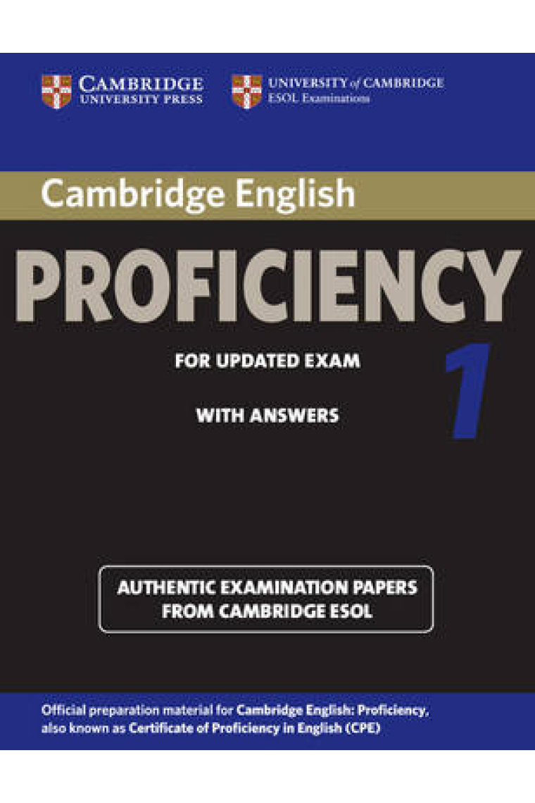 Cambridge English Proficiency 1 for Updated Exam (2013) Student's book with answers