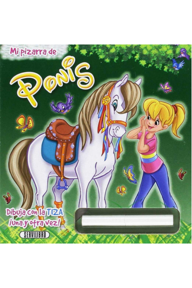 Libro pizarra- Ponis y princesas