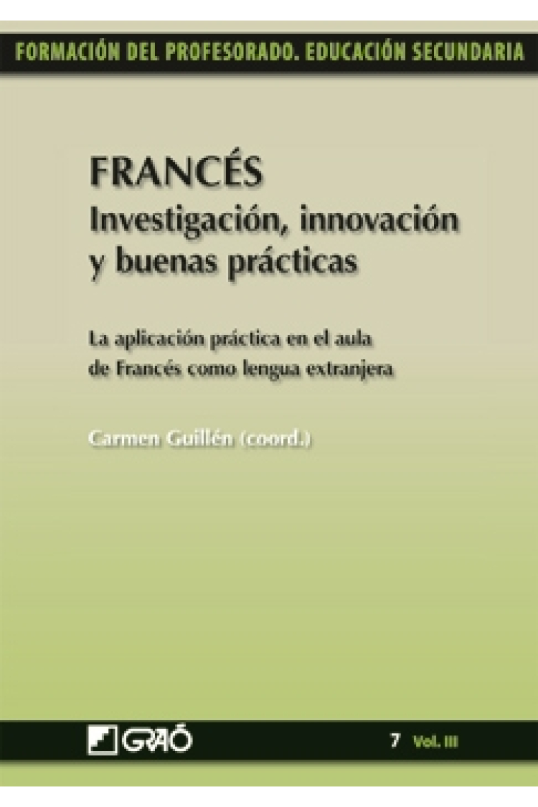 Francés. Investigación, innovación y buenas prácticas (Vol. III)