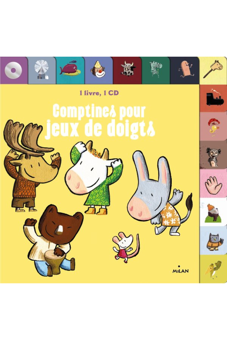 Comptines pour jeux de doigts avec 1 CD audio