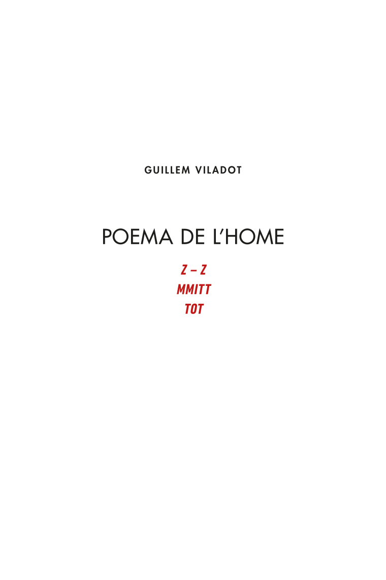 Poema de l'home.