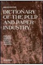 Elsevier's dictionary of the pulp and paper industry: English, German, French, Spanish, Russian