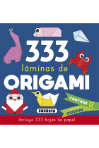 333 LAMINAS DE ORIGAMI AZUL