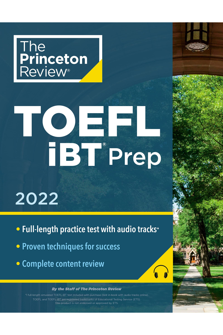 Princeton Review TOEFL iBT 2022 (Practice Test + Audio + Strategies & Review)