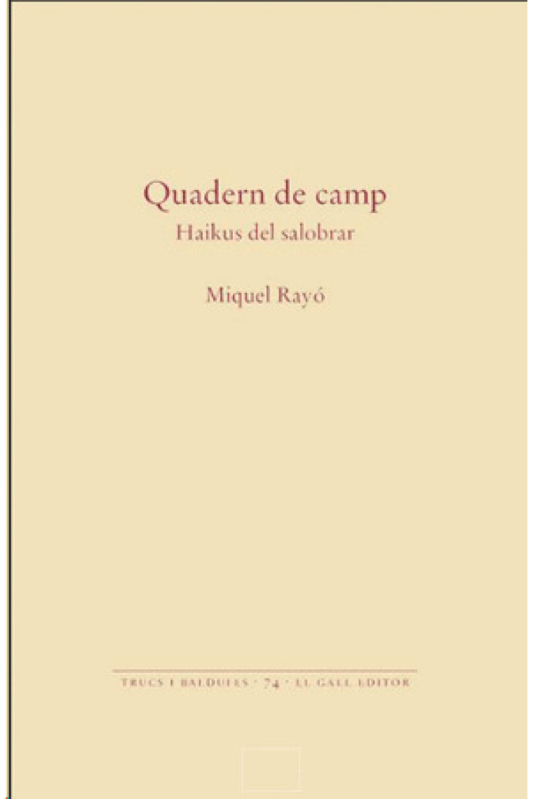 Quadern de camp. Haikus del salobrar