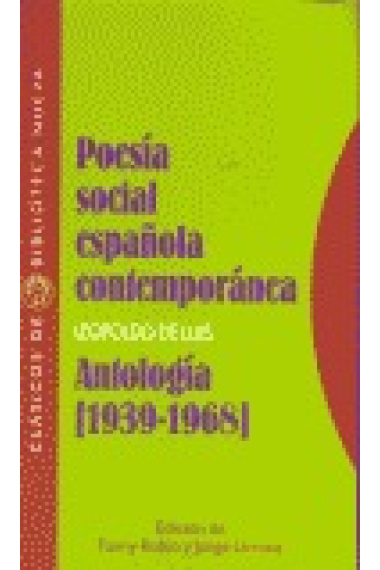 Poesía social española contemporánea: antología (1939-1968)