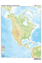 MAPA MUDO AMERICA NORTE(CENTRO)FISICO COLOR VIC