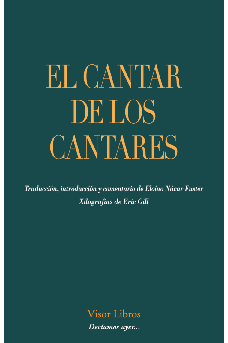 El Cantar de los Cantares (Edición bilingüe)