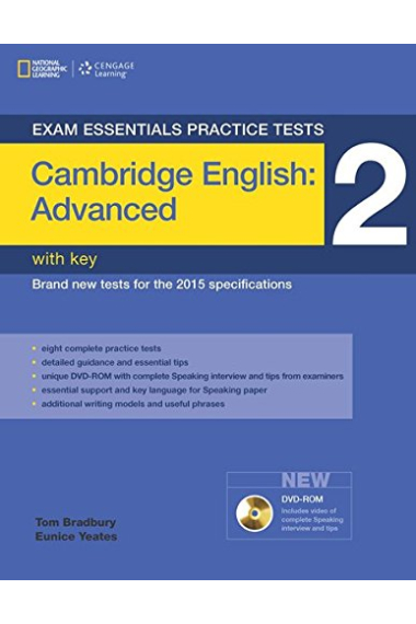 Exam Essentials CAE Cambridge English Advanced Practice Tests 2 with key and DVD-ROM