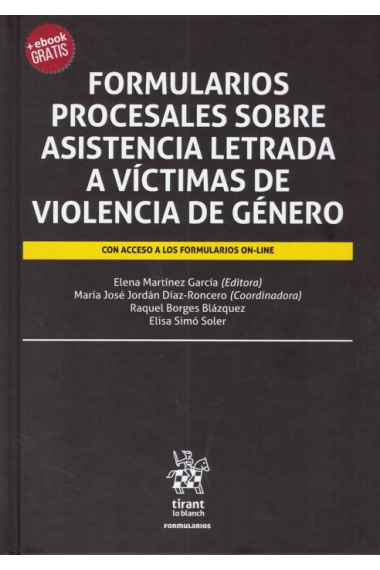 Formularios procesales sobre asistencia letrada a víctimas de violencia de género