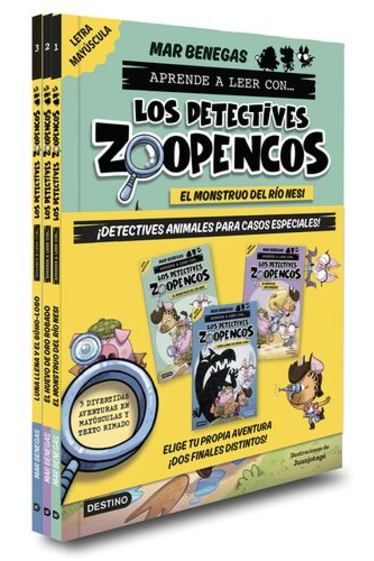 Pack Aprende a leer con...¡Los Detectives Zoopencos! 1-3.