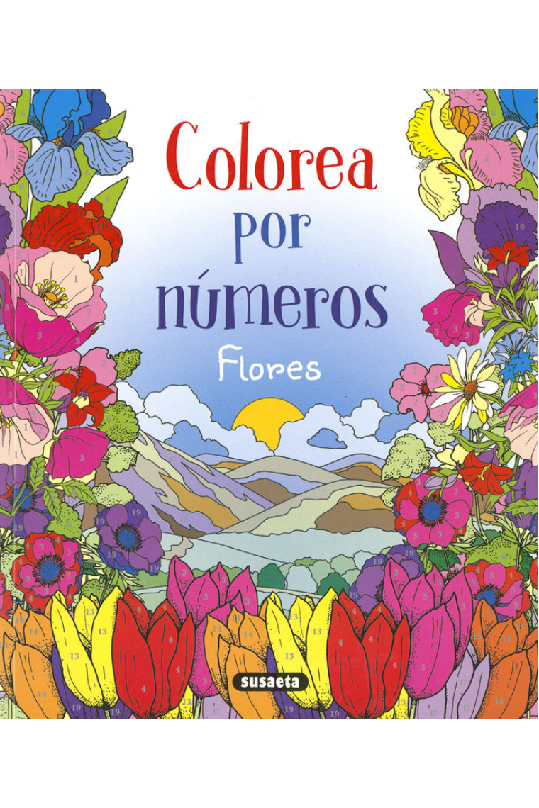 FLORES, COLOREA POR NUMEROS