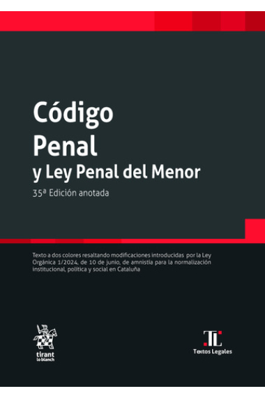 Código penal y la ley penal del menor (2024)