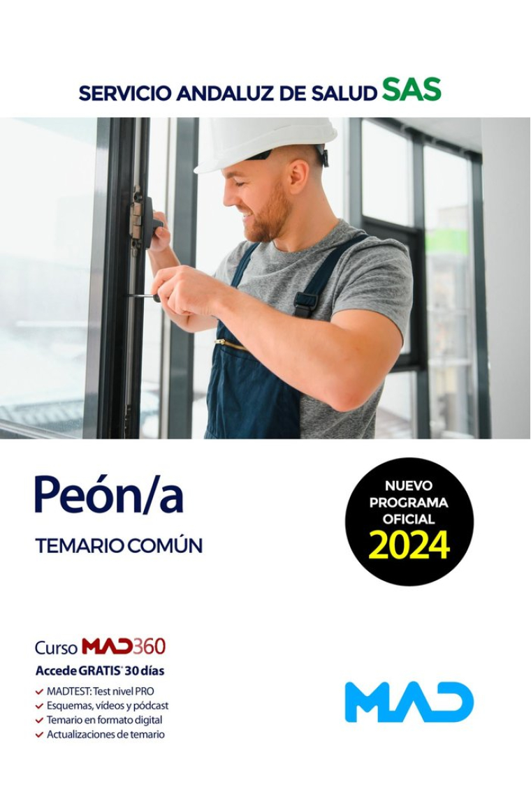 PEON/A TEMARIO COMUN SERVICIO ANDALUZ SALUD SAS