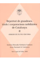 Repertori de grandeses, títols i corporacions nobiliàries de Catalunya. Vol.II