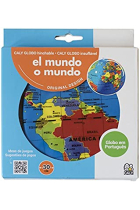 Esfera del mundo hinchable 30 cm castellano