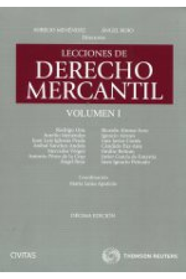 Lecciones de Derecho Mercantil. Vol.1