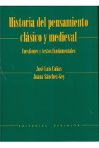 Historia del pensamiento clásico y medieval: cuestiones y textos fundamentales