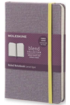 Moleskine* Cuaderno 'Tejidos' Pocket Rayas (cartoné-violeta)