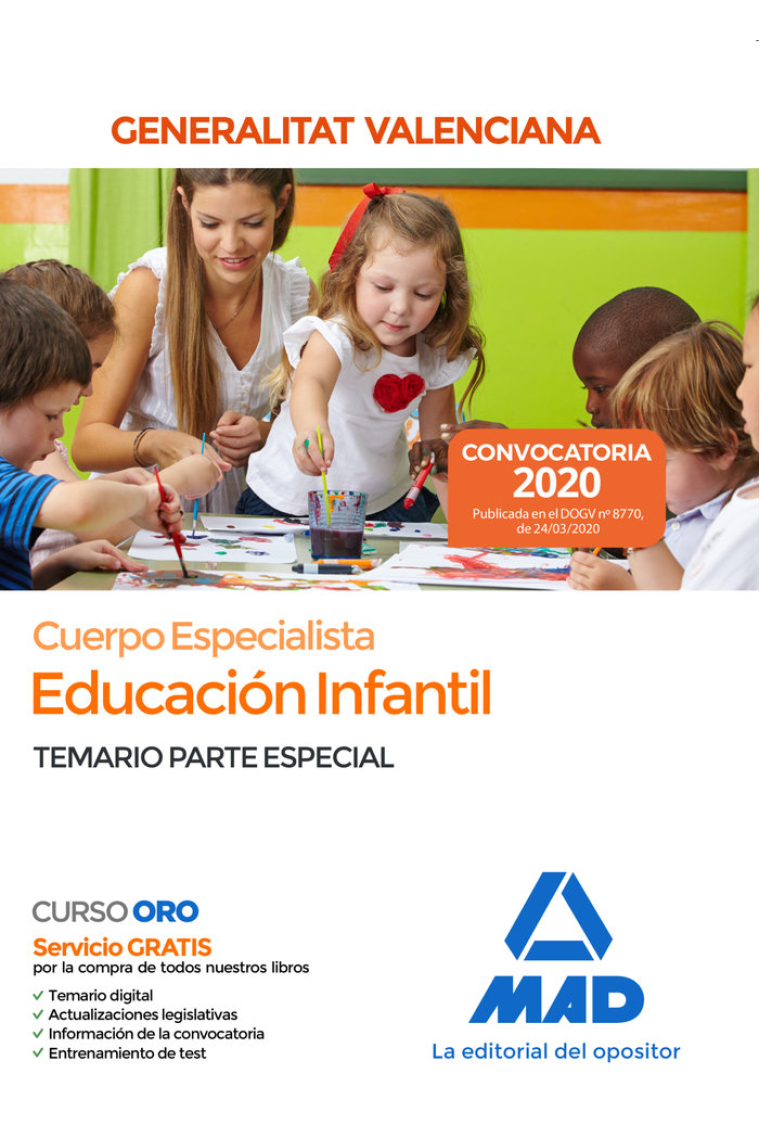 Cuerpo Especialista en Educación Infantil de la Administración de la Generalitat Valenciana. Temario