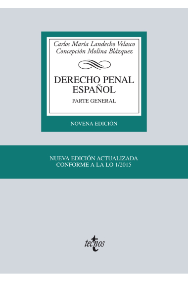 Derecho penal español. Parte General