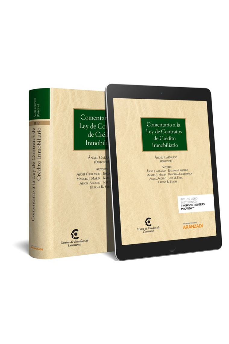 Comentario a la Ley de Contratos de Crédito Inmobiliario (Papel + e-book)