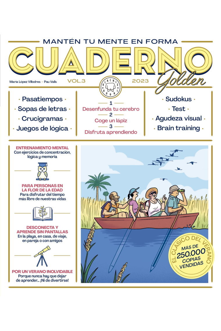 Cuaderno Golden 2023 Blackie Books. Vol. 3. Mantén tu mente en forma