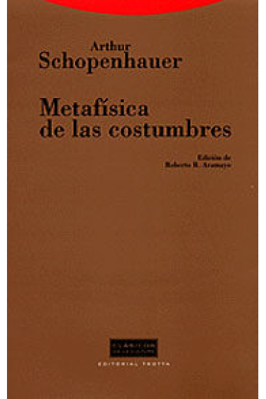 Metafísica de las costumbres