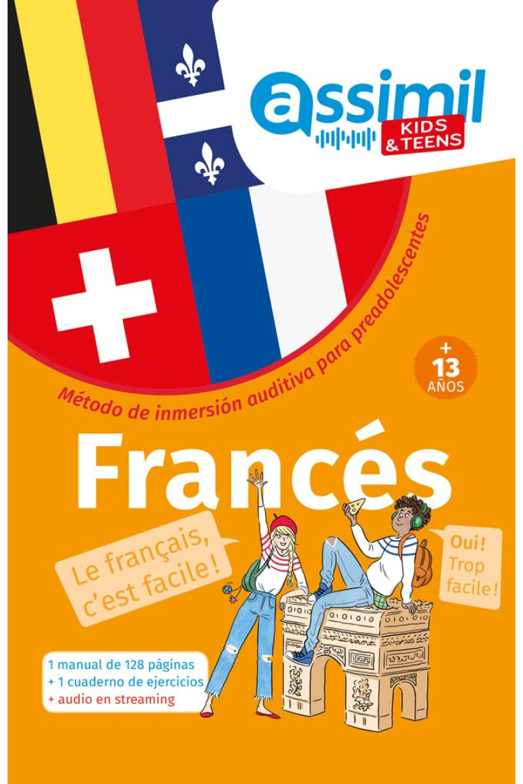 Francés + 13 años: 1 manual + 1 cuaderno de ejercicios + audio en streaming