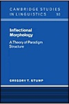 Inflectional Morphology. A Theory of Paradigm Structure