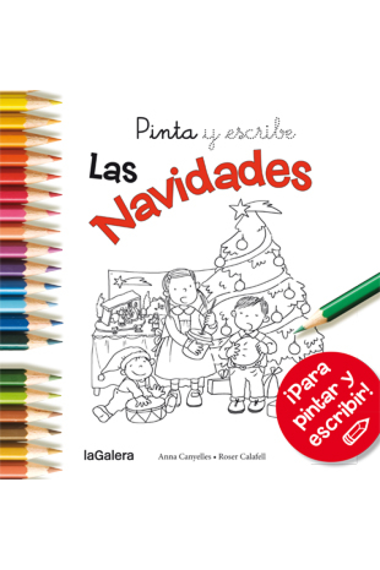 Pinta y escribe Las Navidades