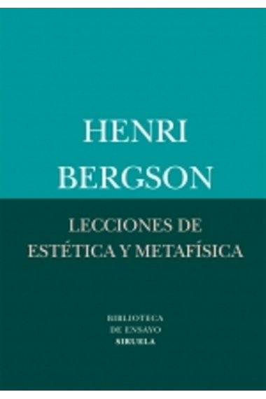 Lecciones de estética y metafísica