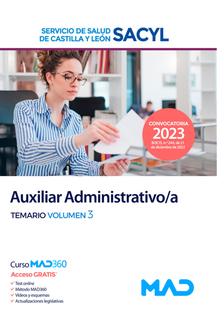 AUXILIAR ADMINISTRATIVO/A SERVICIO SALUD CASTILLA