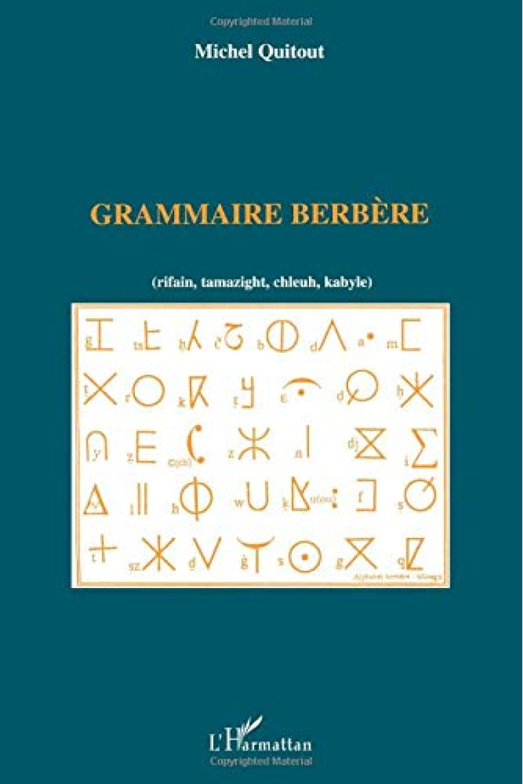 Grammaire Berbère (rifain, tamazight, clleuh, kabyle ). (Amazig)