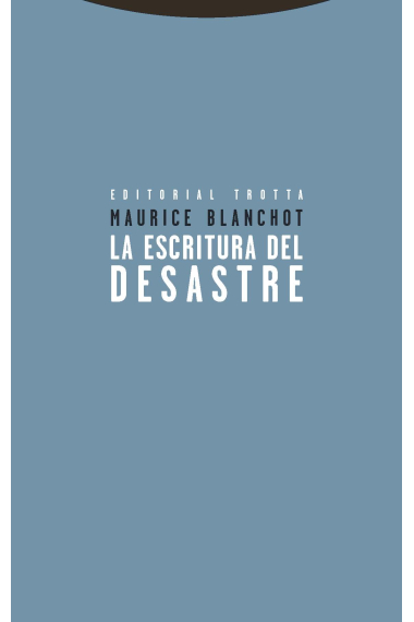 La escritura del desastre