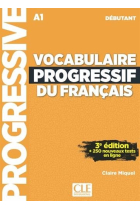 Vocabulaire progressif du français - 3º édition - Livre - CD audio - Niveau debutant + Appli-Web