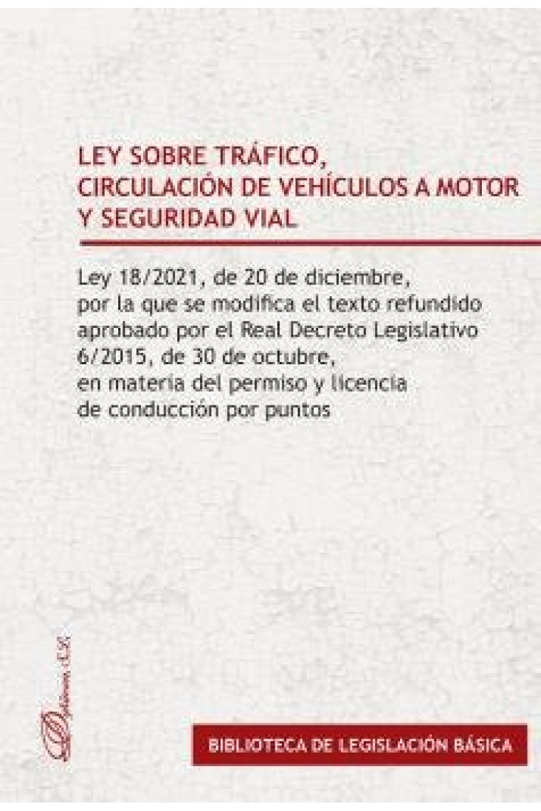 LEY SOBRE TRAFICO CIRCULACION DE VEHICULOS A MOTOR Y SEGURI