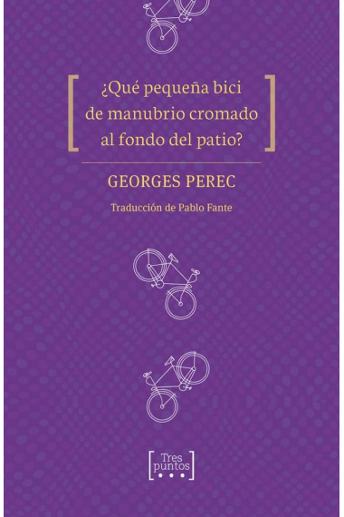 ¿Qué pequeña bici de manubrio cromado al fondo del patio?